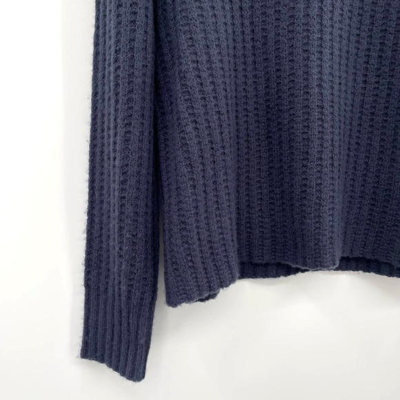 NWT 360 Cashmere Pamela Ribbed Wool & Cashmere Blend Sweater Prussian Sz XS Blue - Picture 7 of 14